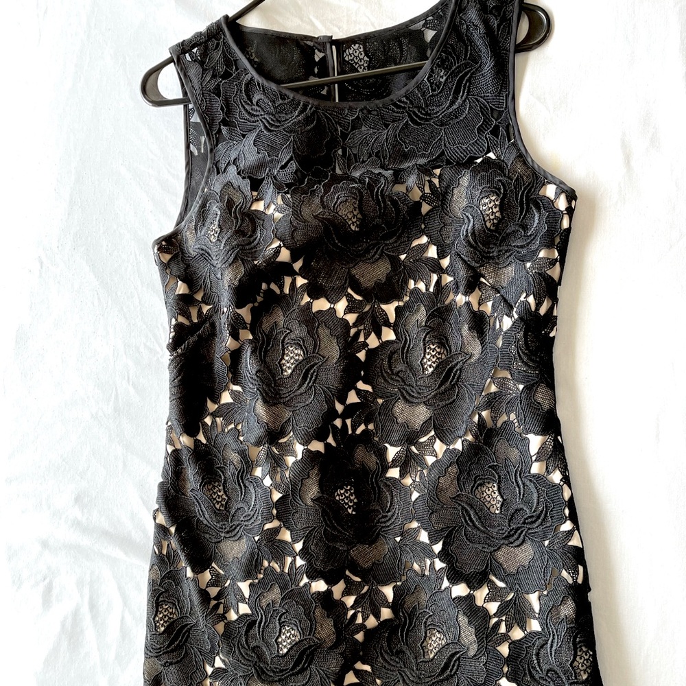 White House Black Market Black lace dress